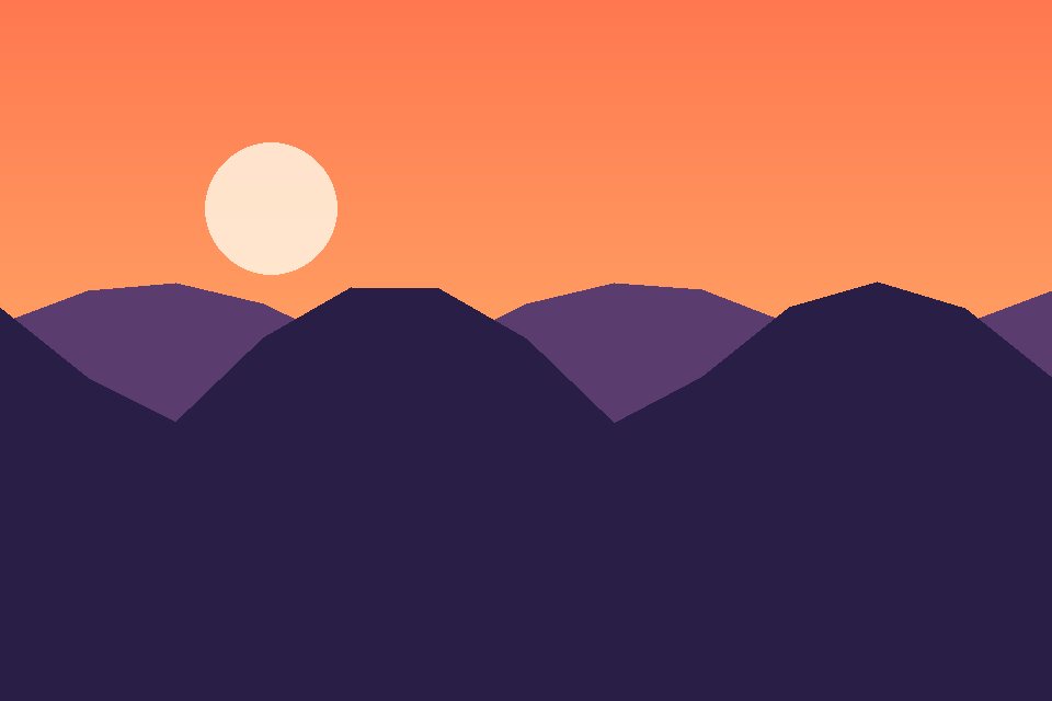 Sunset over the bay